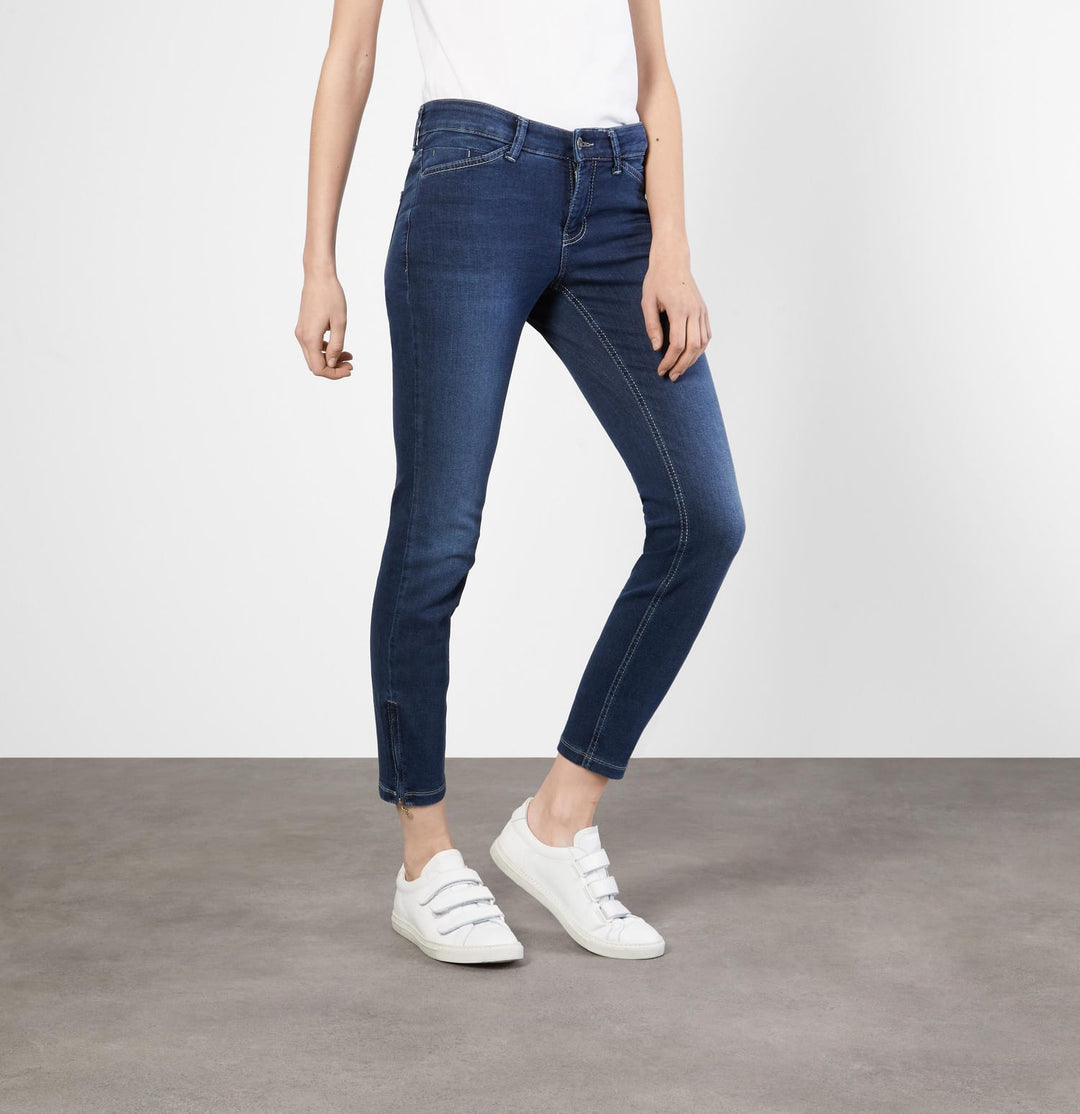 MAC DREAM CHIC 7/8 broek denim dames – blue denim