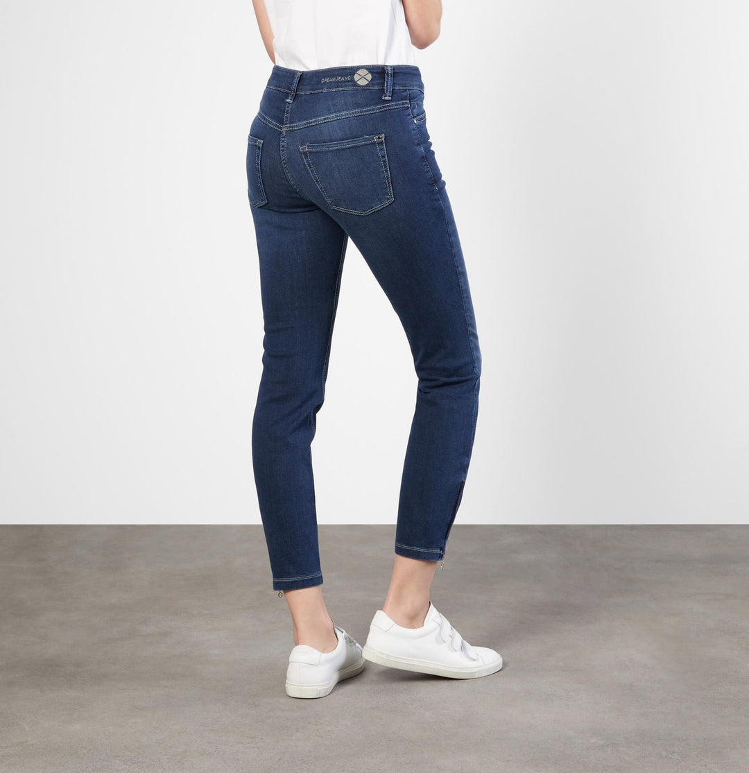 MAC DREAM CHIC 7/8 broek denim dames – blue denim