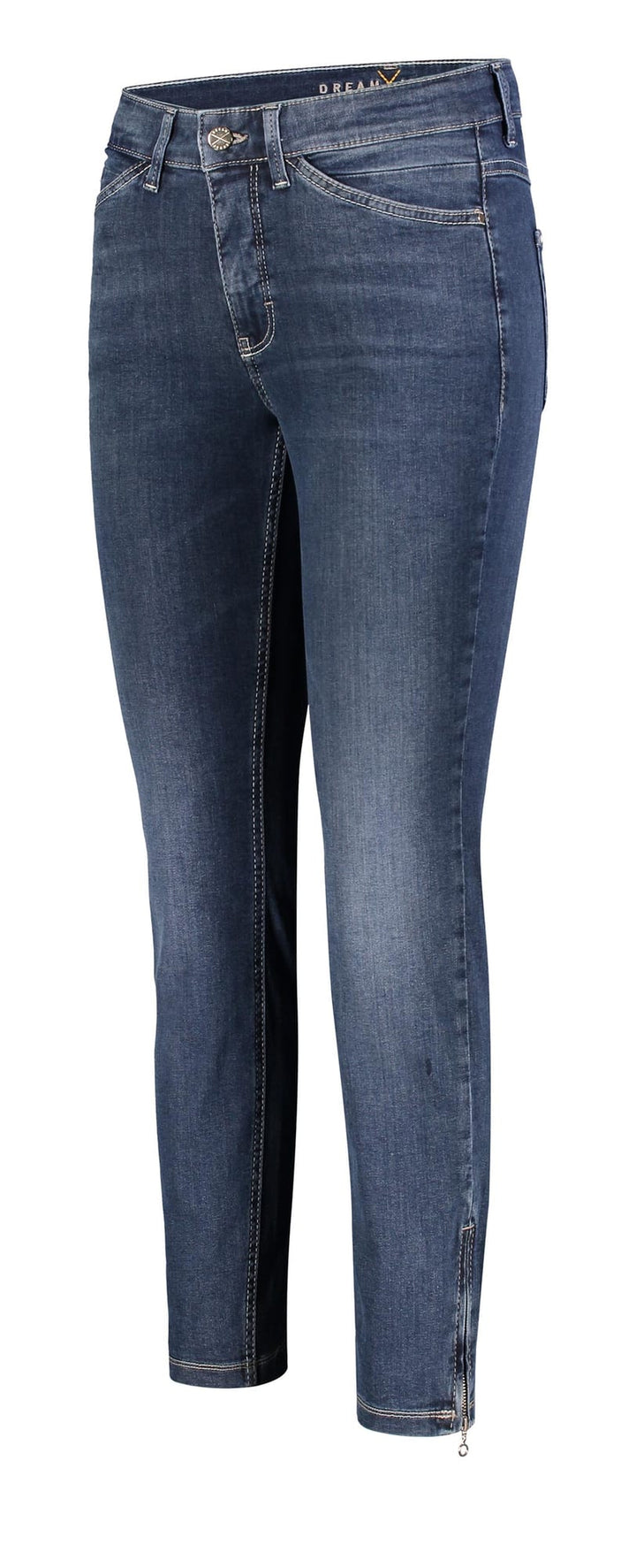 MAC DREAM CHIC 7/8 broek denim dames – blue denim