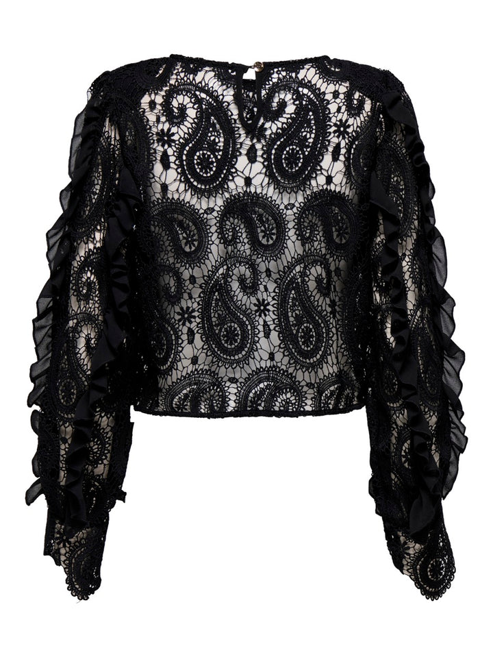Only Hallie top zwart – dames