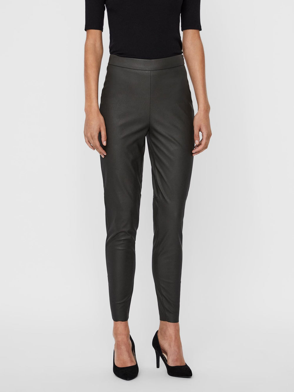 VERO MODA VMJANNI HW PU legging groen – dames