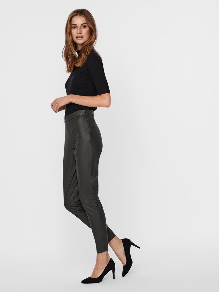 VERO MODA VMJANNI HW PU legging groen – dames