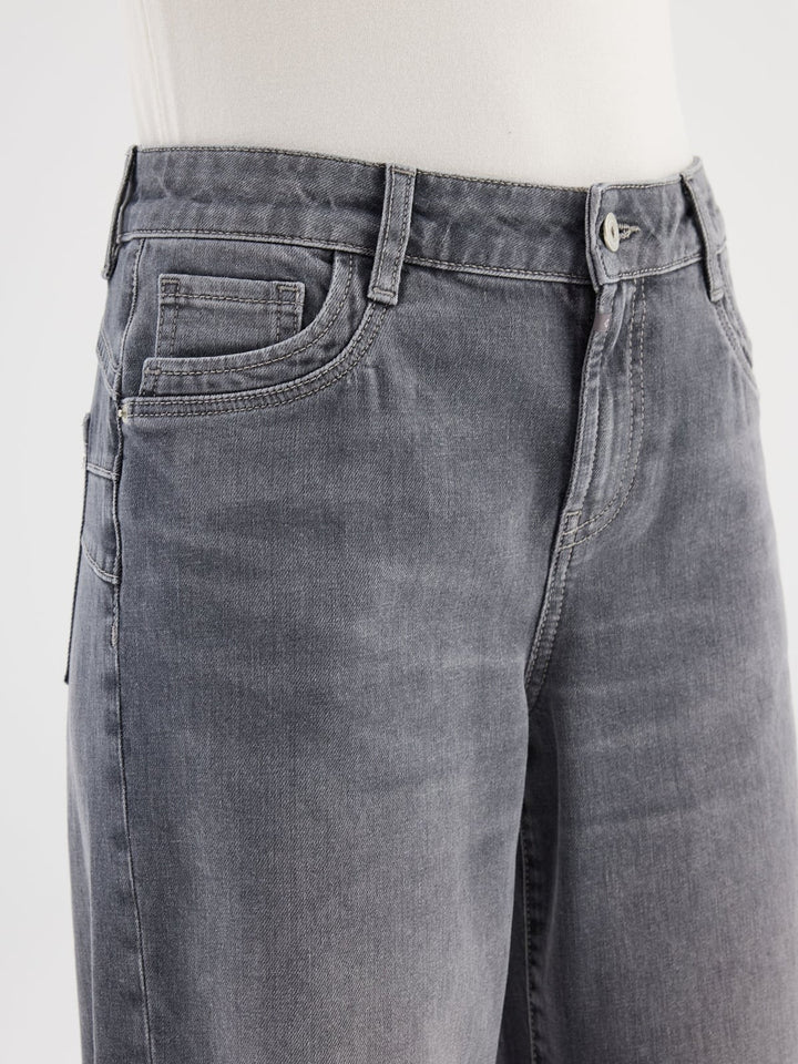 COJ Beth jeans low croth-baggy fit grey denim – dames - L32