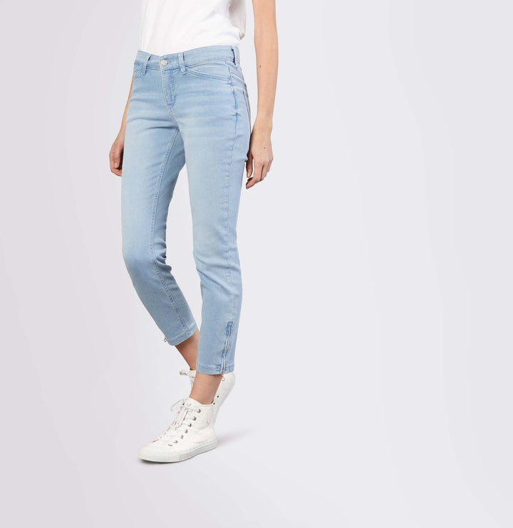 MAC DREAM SUMM 7/8 broek denim dames – blauw denim - Blue Denim