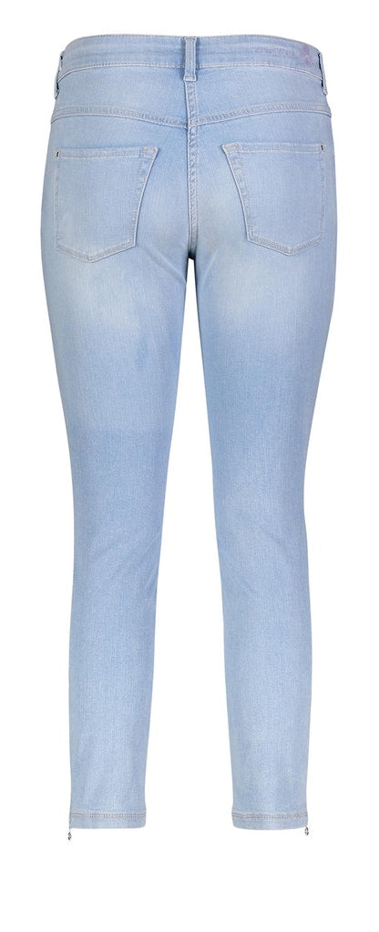 MAC DREAM SUMM 7/8 broek denim dames – blauw denim - Blue Denim