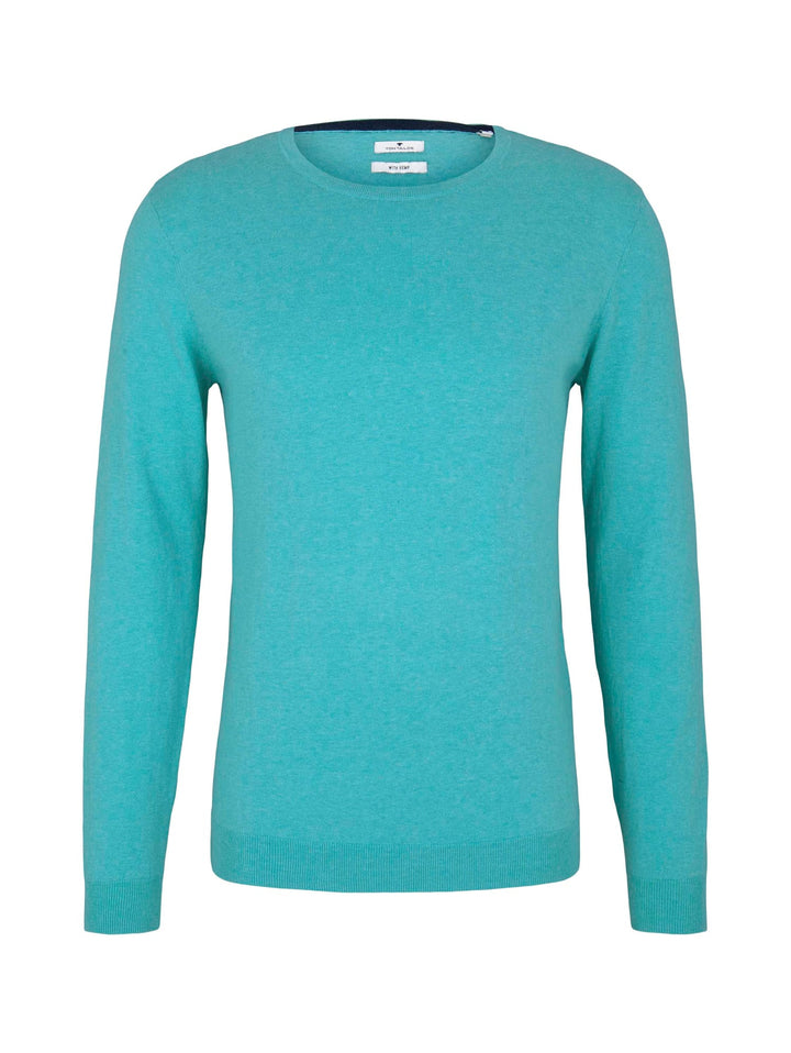 Tom Tailor modern basic sweater mint – heren
