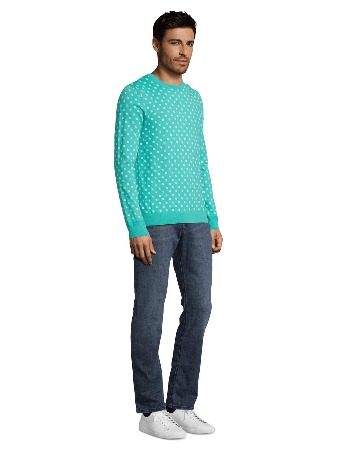 Tom Tailor printed sweater mint – heren