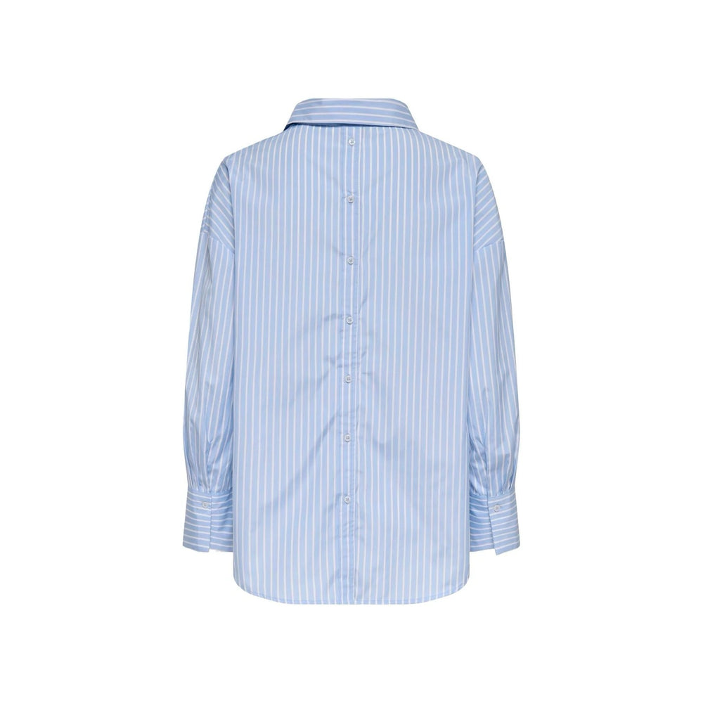 Only blouse l/m dames blauw dessin