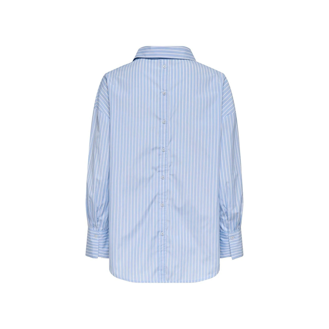 Only blouse l/m dames blauw dessin
