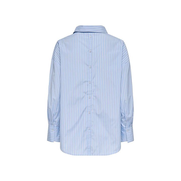Only blouse l/m dames blauw dessin