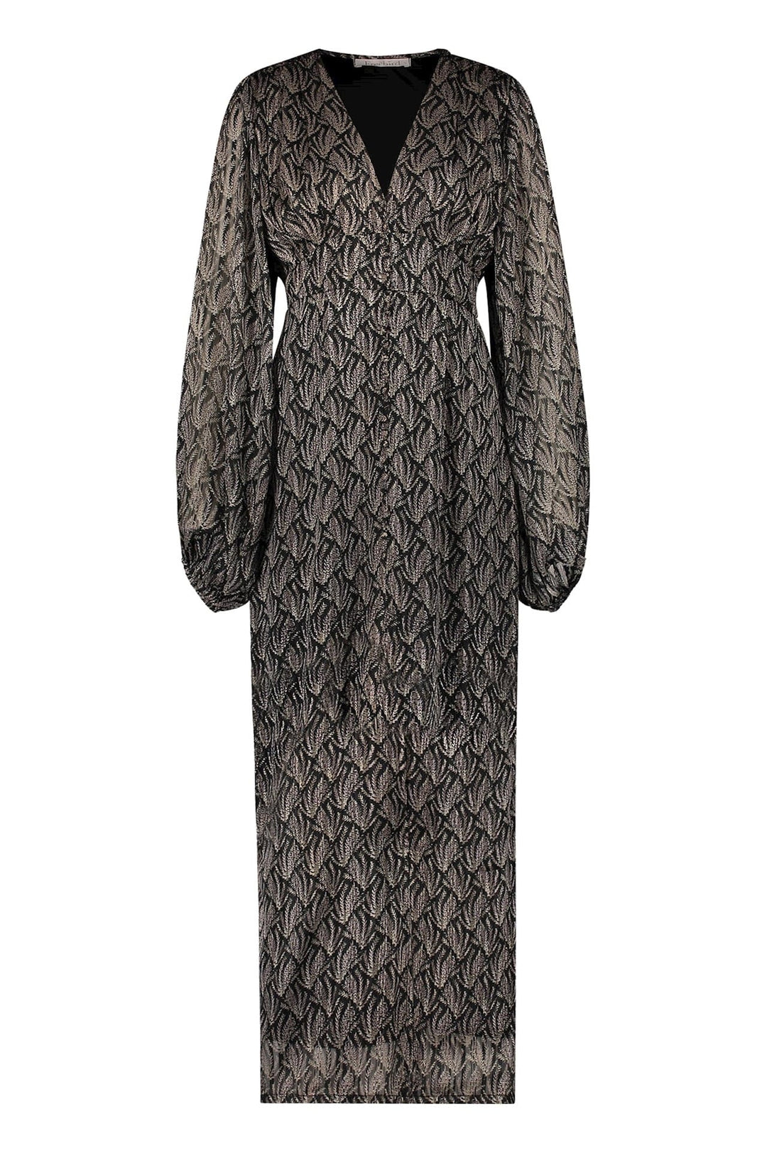 Freebird FAJR PAMPAS-PES-21-4 jurk maxi dames bruin dessin