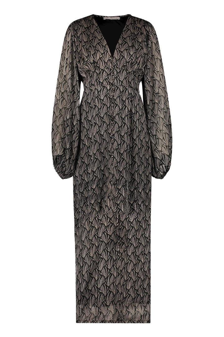 Freebird FAJR PAMPAS-PES-21-4 jurk maxi dames bruin dessin