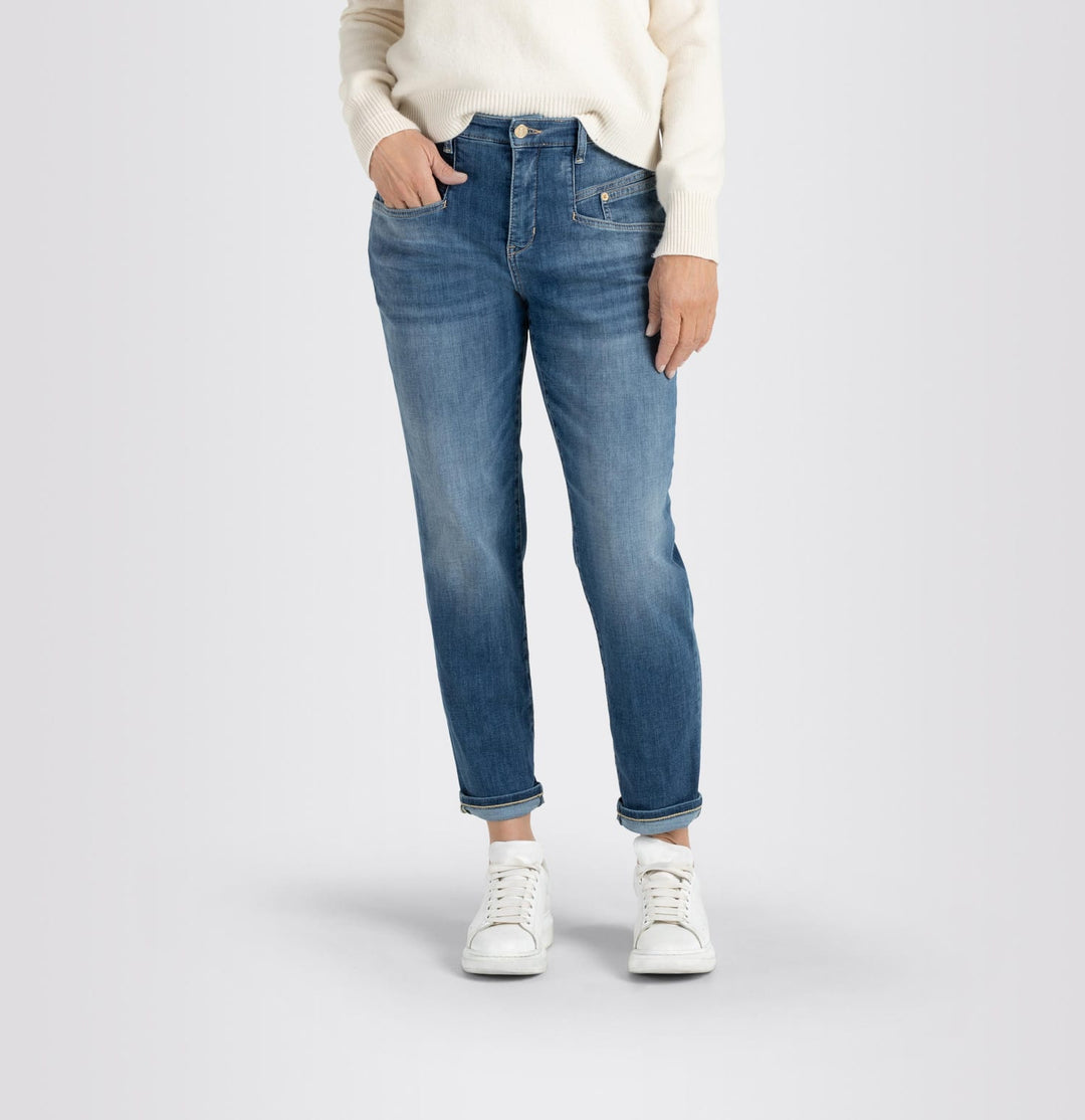 MAC women skinny fit jeans blauw denim – dames - Blue Denim