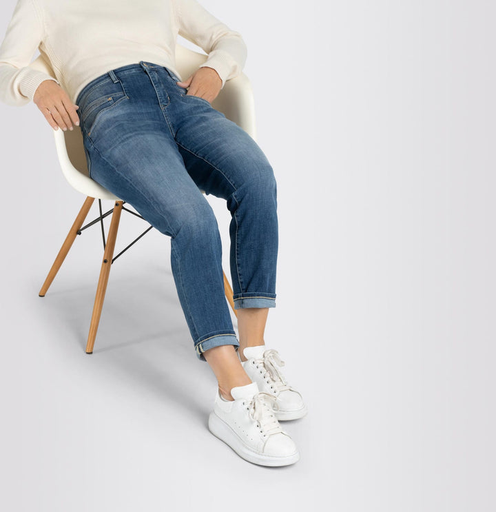 MAC women skinny fit jeans blauw denim – dames - Blue Denim