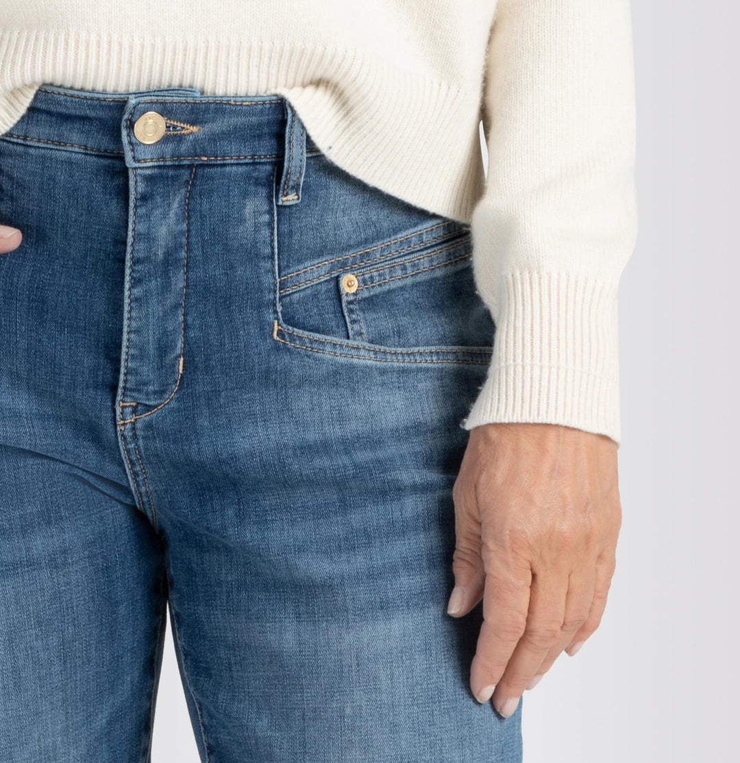 MAC women skinny fit jeans blauw denim – dames - Blue Denim