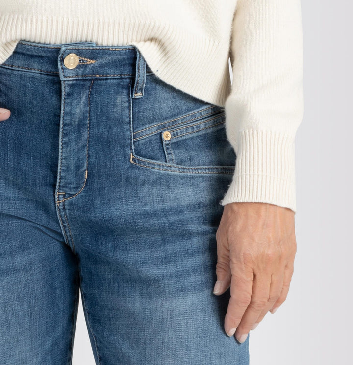 MAC women skinny fit jeans blauw denim – dames - Blue Denim