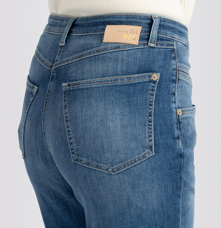 MAC women skinny fit jeans blauw denim – dames - Blue Denim