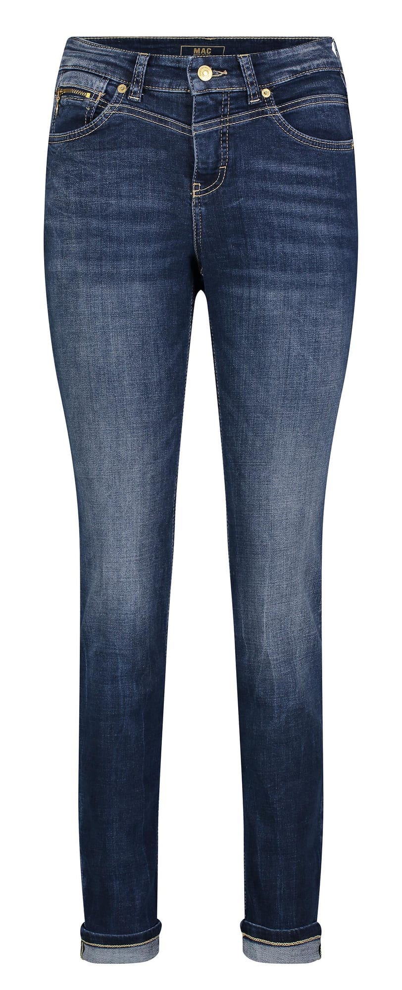 MAC jeans slim fit dames blauw denim – 5904-90-0389L - Blue Denim - L30