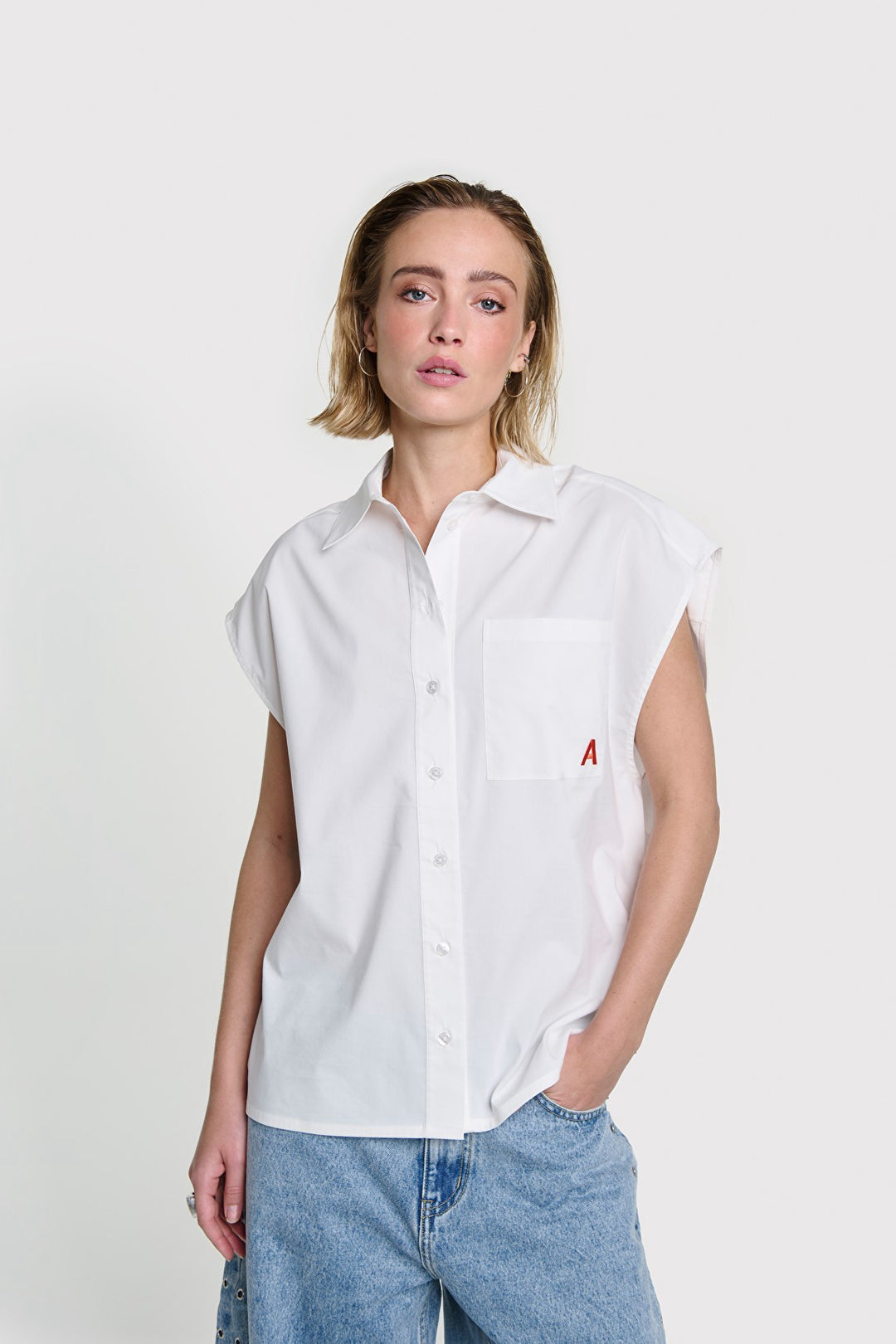 Alix the label blouse k/m dames off-white – seizoen HW2627