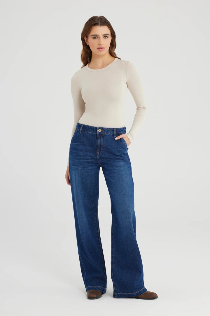 COJ Maxime jeans loose fit dames – blue denim - 30