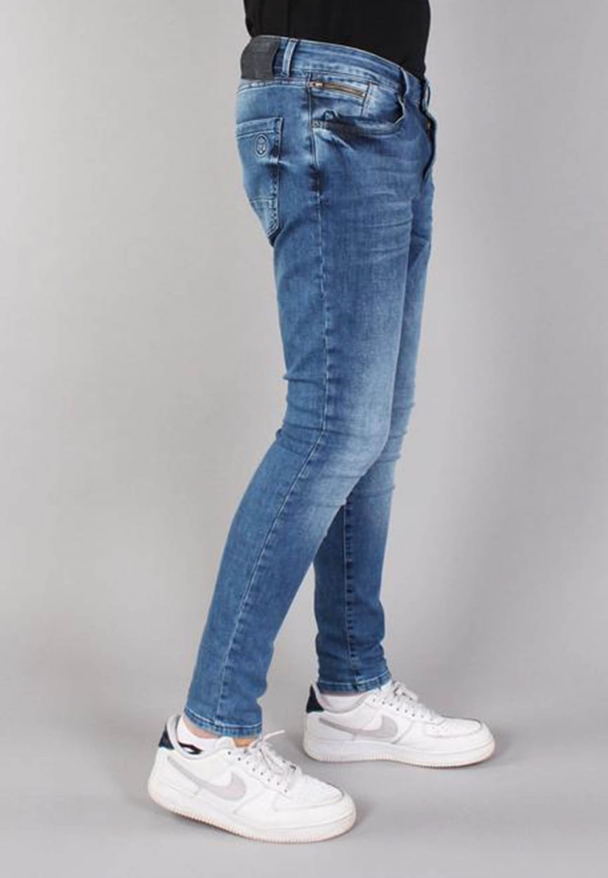 Gabbiano 82681 ultimo jeans skinny fit heren – blue denim - L34