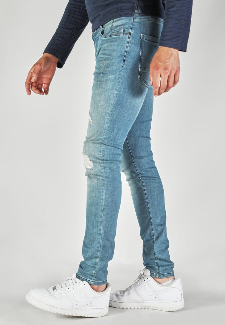 Gabbiano men 821755 Ultimo jeans skinny fit heren - Blue Denim - L34