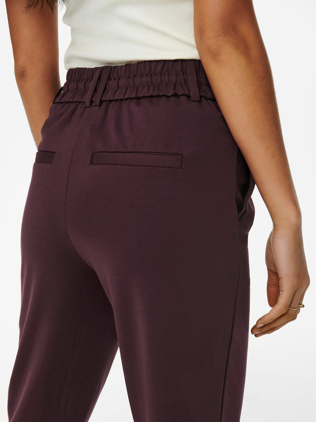 Only poptrash lange broek bordeaux – dames - L32