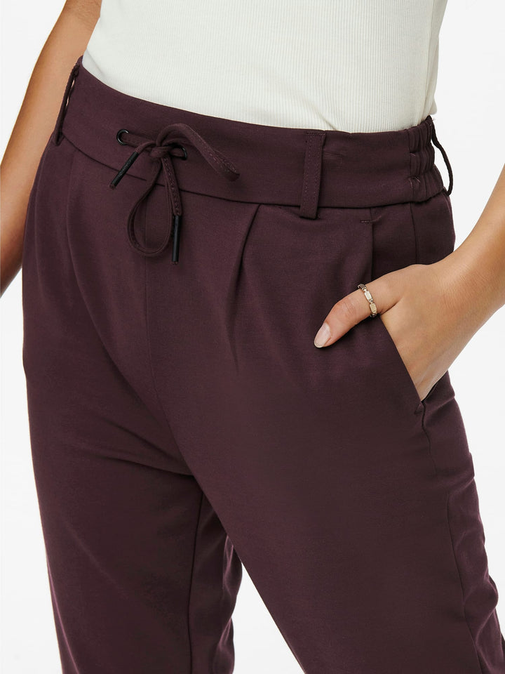 Only poptrash lange broek bordeaux – dames - L32