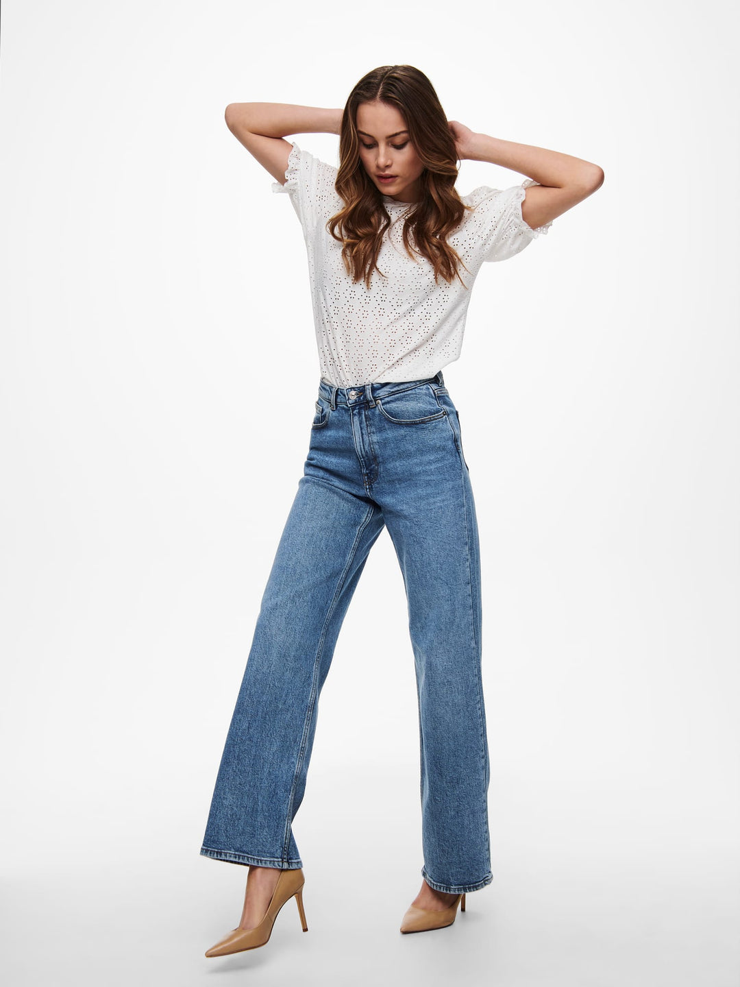 Only Juicy jeans regular-straight fit dames - blue denim - L30