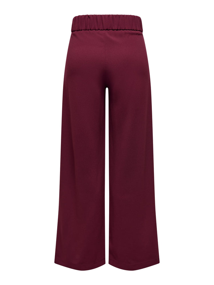 Jacqueline de Yong Geggo lange broek bordeaux – dames - L32