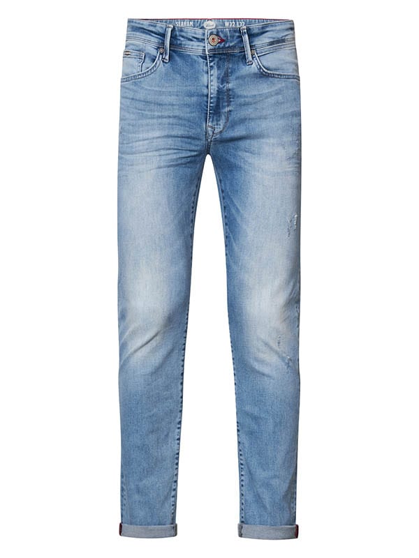 Petrol men M-1020-dnm002 jeans slim fit – heren - Blue Denim - L32