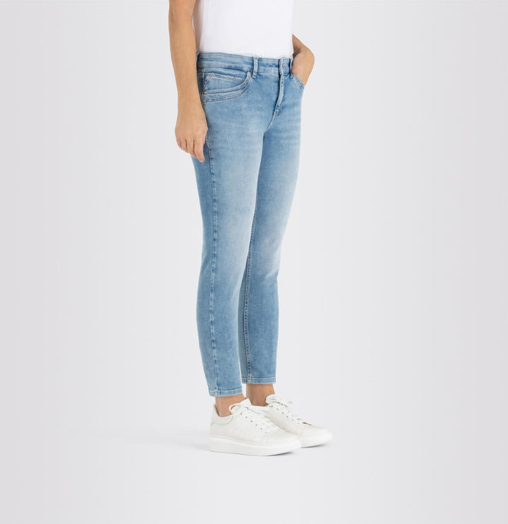 MAC Mel jeans slim fit dames – blue denim - L30