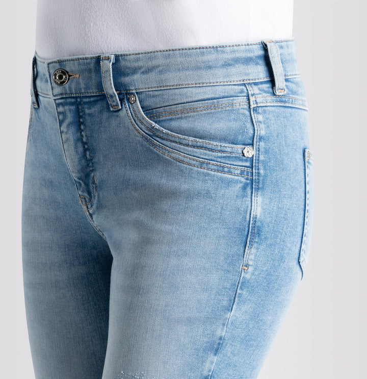MAC Mel jeans slim fit dames – blue denim - L30