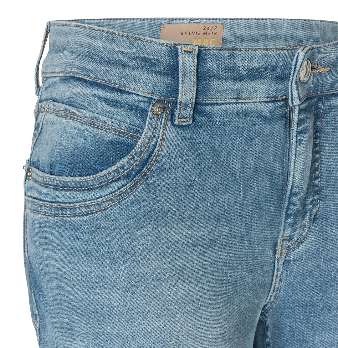 MAC Mel jeans slim fit dames – blue denim - L30