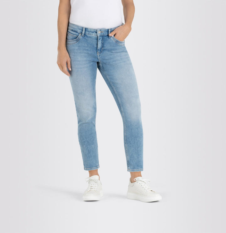 MAC Mel jeans slim fit dames – blue denim - L30