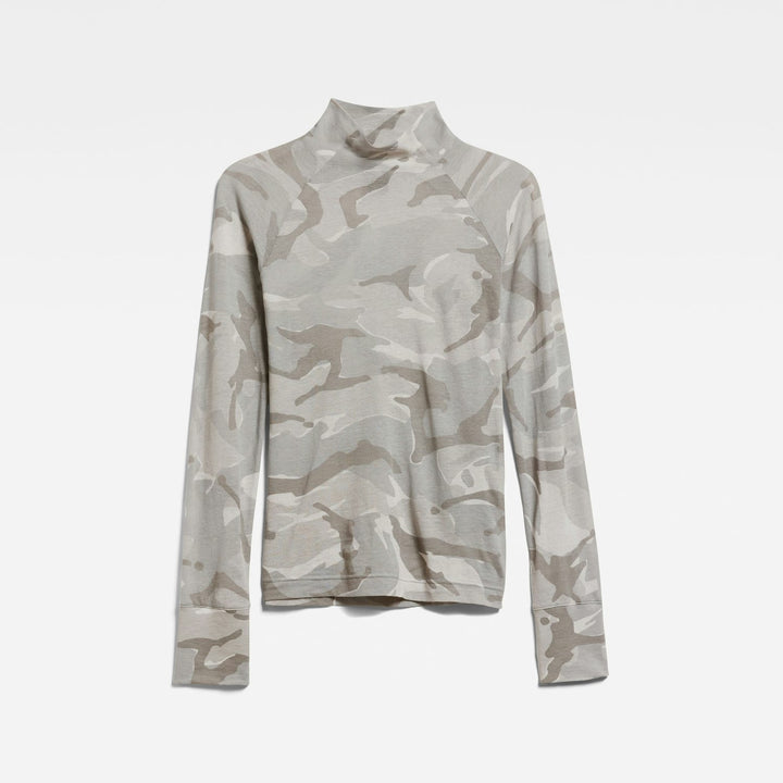 G-Star D22077-C565 top l/m dames - grijs dessin