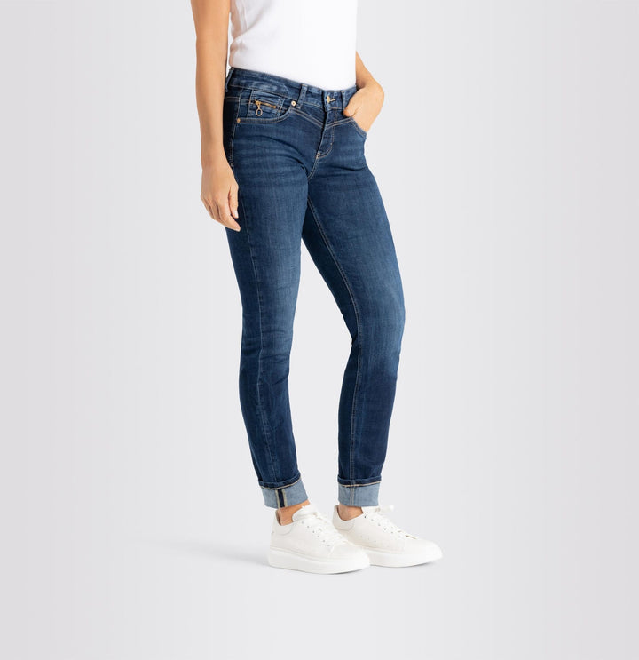 MAC jeans slim fit dames blauw denim – 5904-90-0389L - Blue Denim - L30