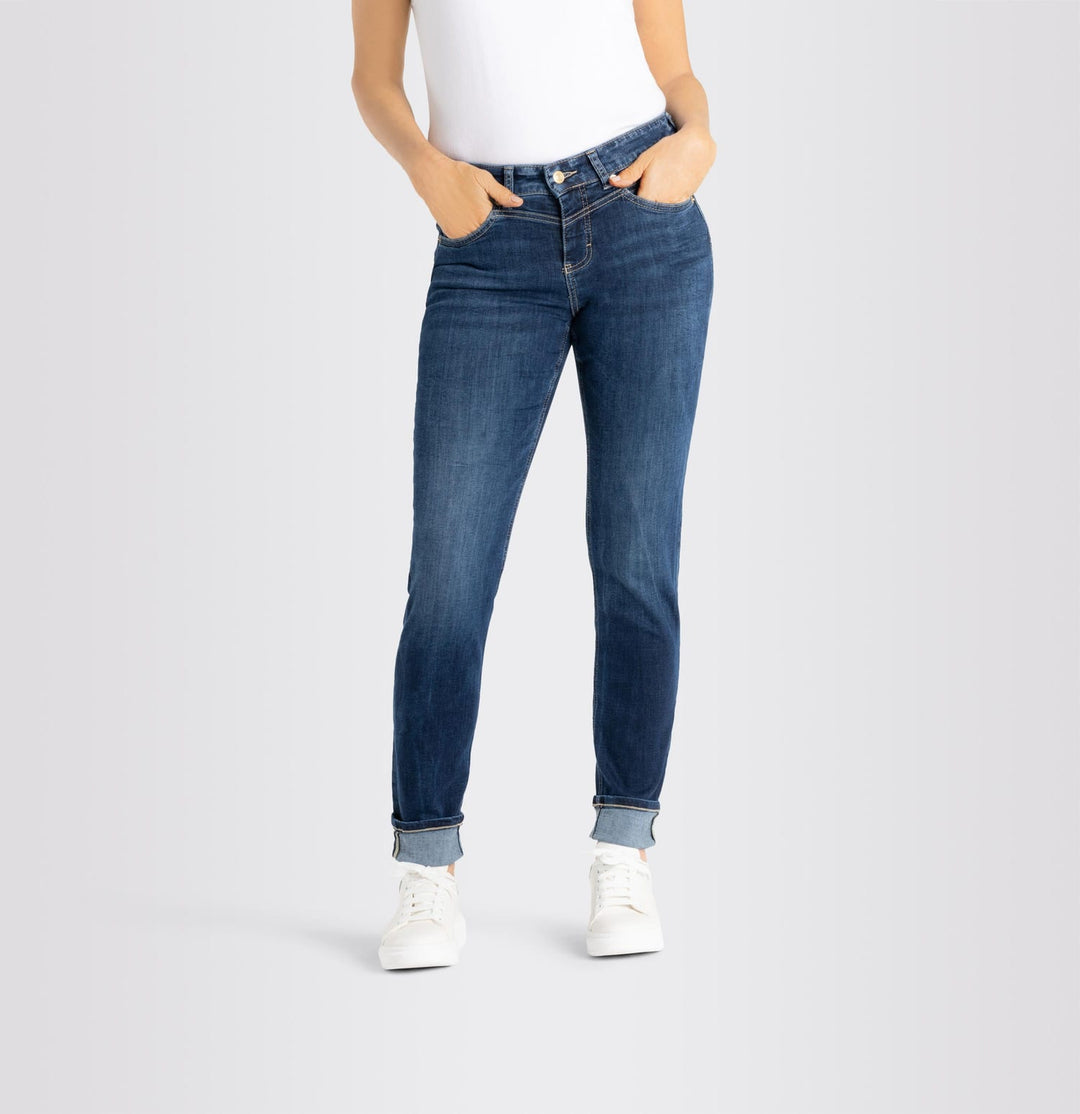 MAC jeans slim fit dames blauw denim – 5904-90-0389L - Blue Denim - L30