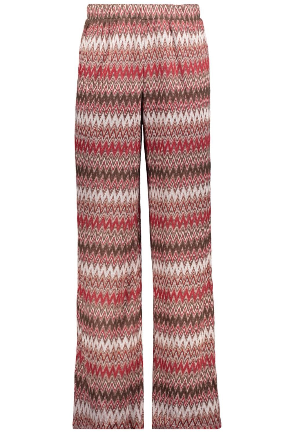 Vila Birdie lange broek dames – rood dessin