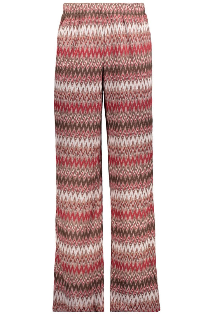 Vila Birdie lange broek dames – rood dessin