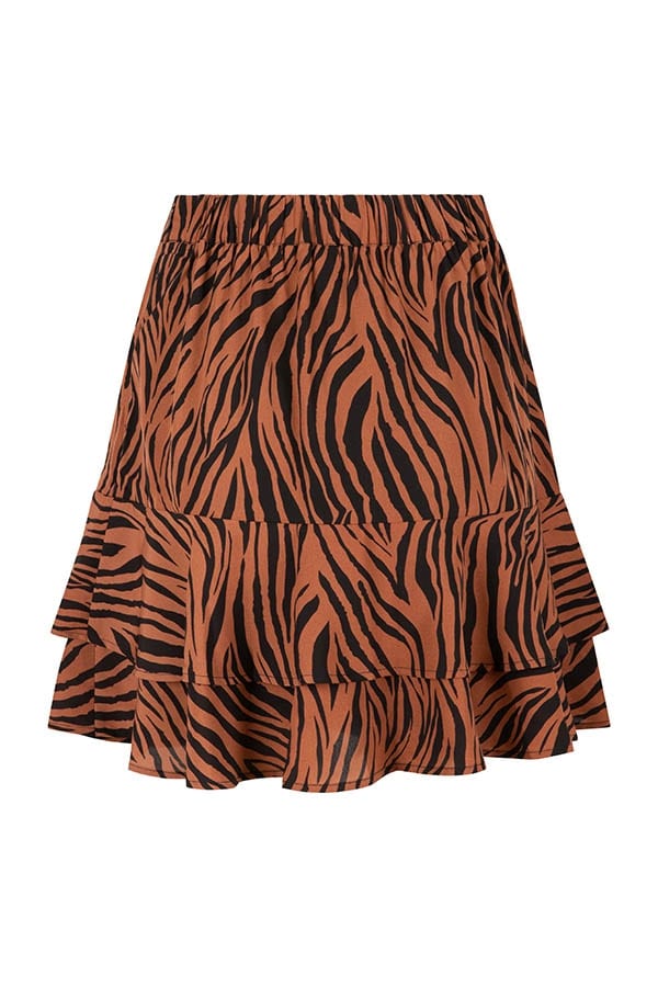 Lofty Manner Skirt Mara – korte rok dames - Bruin Dessin