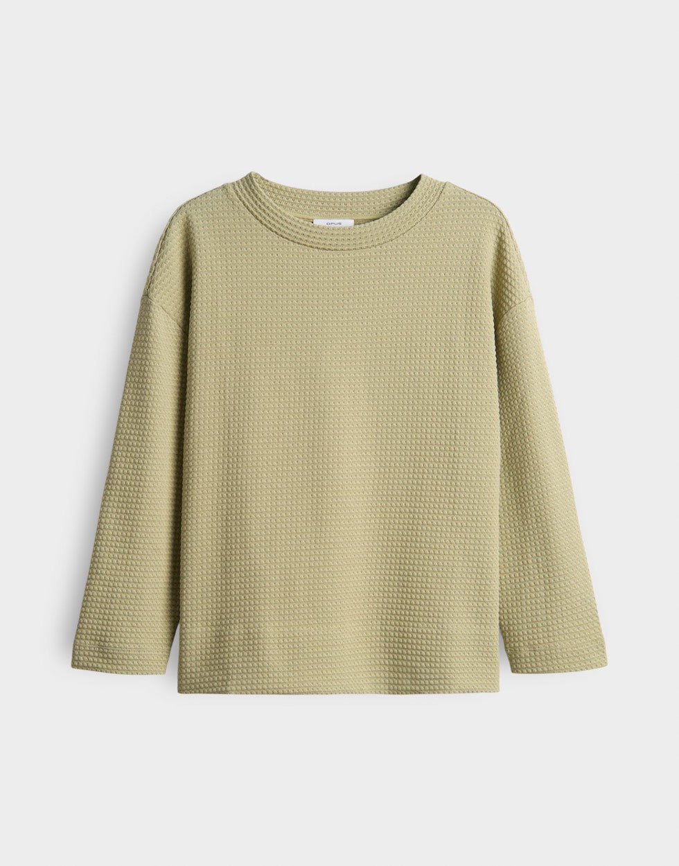 Opus Gelix sweater dames olijf