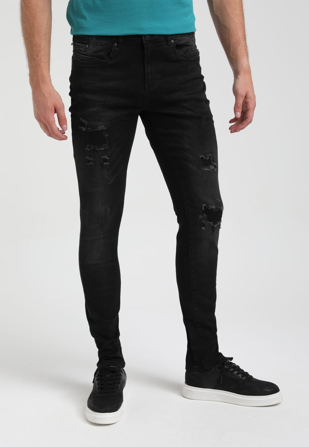 Gabbiano Ultimo jeans skinny fit zwart – heren - Black Denim - L34