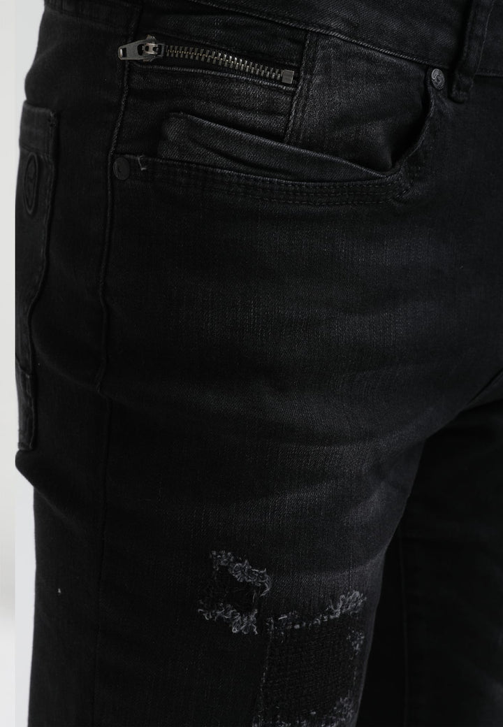 Gabbiano Ultimo jeans skinny fit zwart – heren - Black Denim - L34