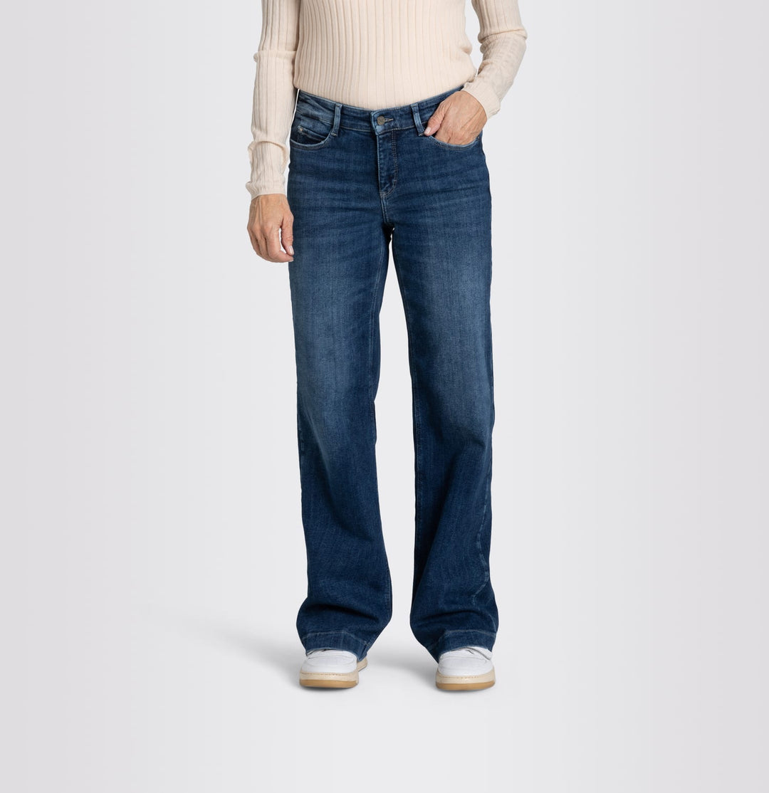 MAC Dream Wide jeans loose fit dames – blue denim - 32