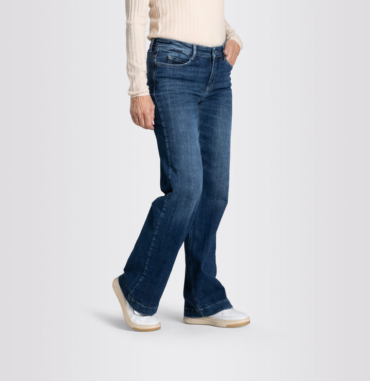 MAC Dream Wide jeans loose fit dames – blue denim - 32