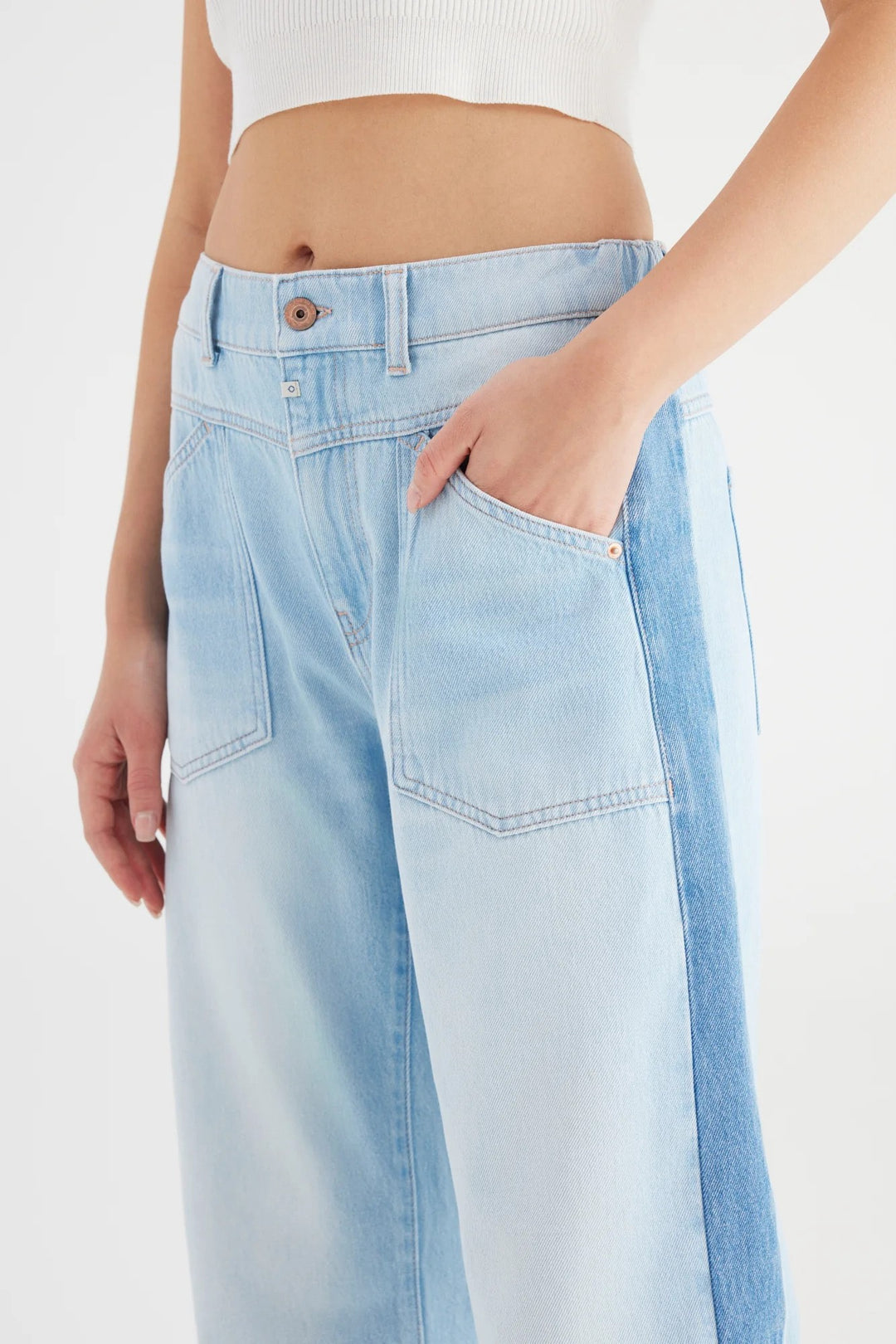 COJ Selena jeans loose fit dames – blue denim