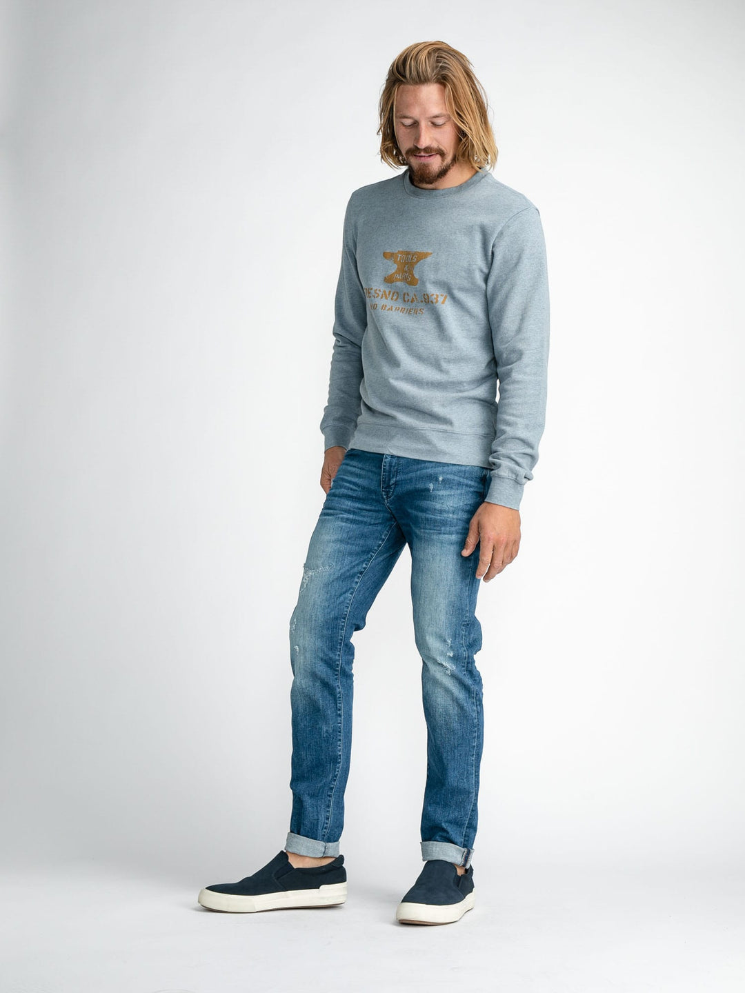 Petrol men M-1030-DNM002 Seaham jeans skinny fit heren - Blue Denim - 36