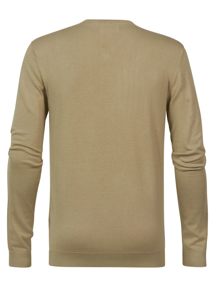 Petrol men M-1030-KWV002 trui taupe – heren