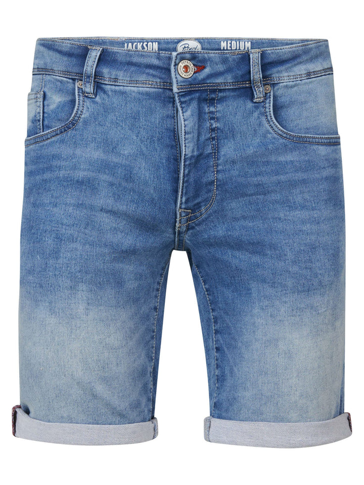Petrol men M-1030-sho001 short denim heren – blauw - Blue Denim